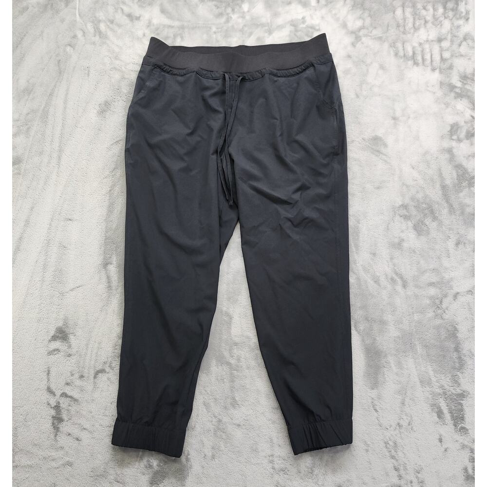 Cobble Lane Pants‎ Womens XL Black Drawstring Waist Pull On Jogger Stretch Gym